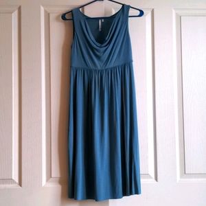 Blue sleeveless dress
